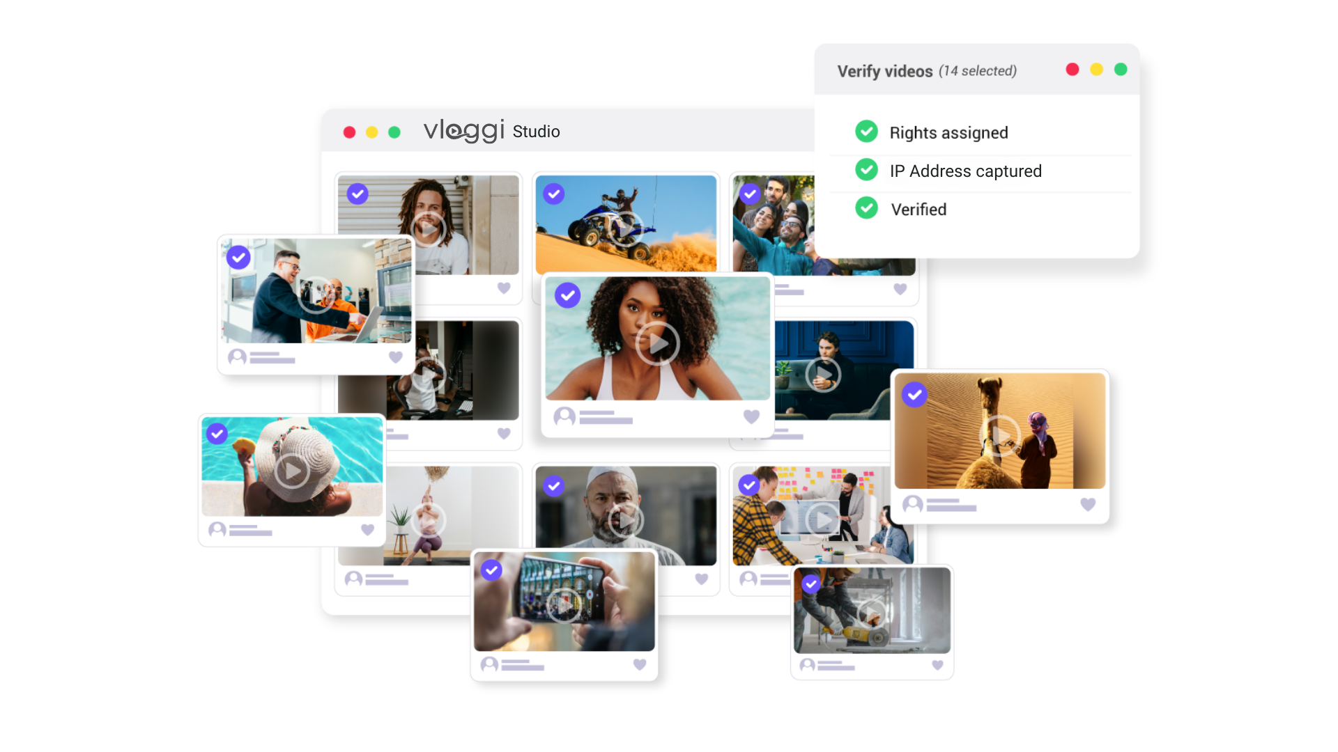 Vloggi Studio Interface